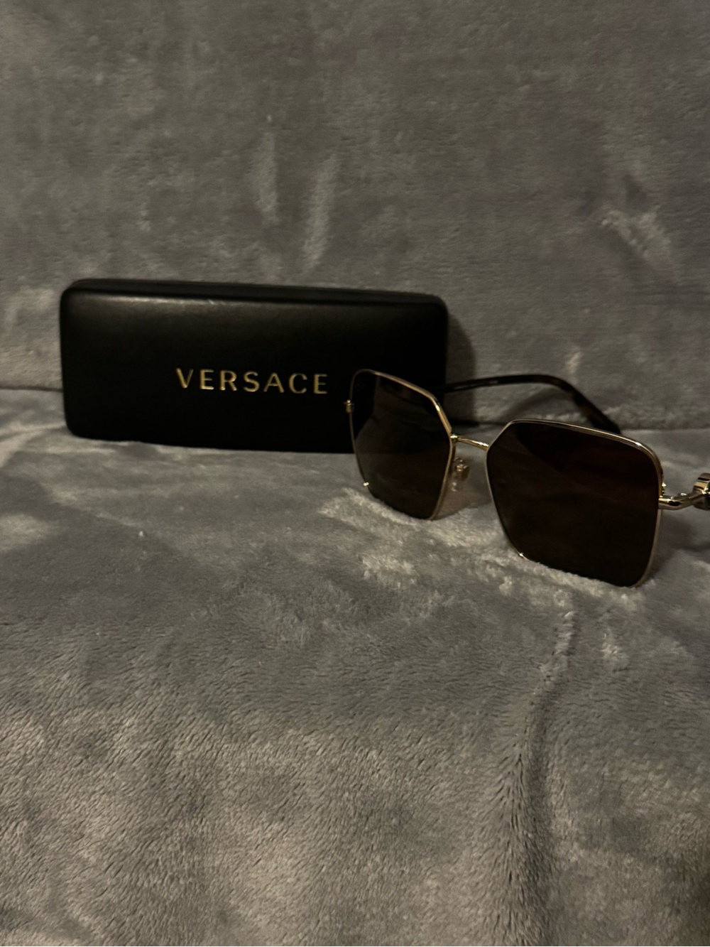 Versace Women’s Square Sunglasses in Gold